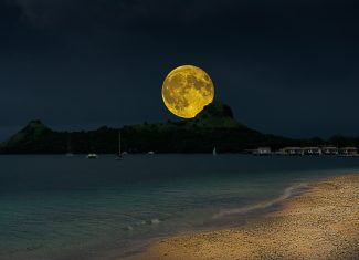 Moonlit Majesty Over Pigeon Island